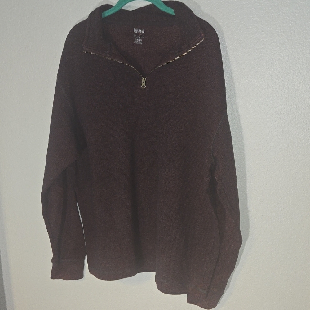 RedHead Brown Zip Up Sweater